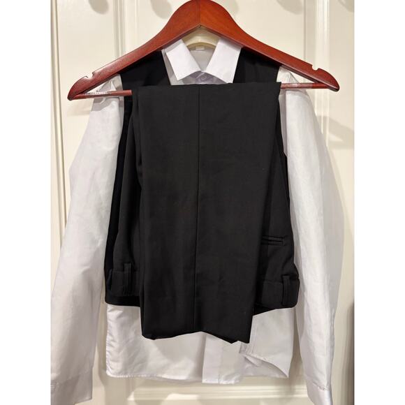 Capucci Italy Boys Four Piece Slim Black Tuxedo Size 14 - Picture 5 of 8